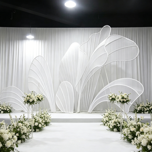 Metal Arch Wedding Props Applique Gauze Iron Petals Wedding Background Decoration Wedding Petals <b>Backdrop</b> Decoration for <b>Party</b> - Product Image 4