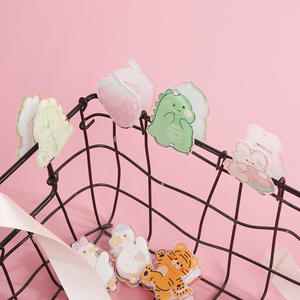 Cutie Padrão Venda Quente Resina Epóxi Acrílico Dupla Face Clipe Papel Papelaria Titular - Product Image 5