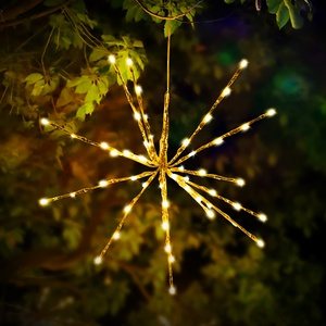 Tira de luces LED impermeables para exteriores de alta calidad, luces de ducha IP65, petardos de hadas de racimo de meteoritos de lluvia para vacaciones de Navidad - Product Image 5