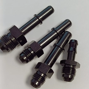 Adaptador Profesional para Línea de Combustible, 6AN Macho a Conector de Manguera de 3/8" y 8AN Macho a Conector de Manguera de 1/2", Aluminio Aeroespacial CNC Anodizado Negro - Product Image 6