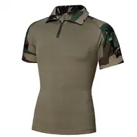 100% כותנה הסוואה מותאמת אישית גברים חולצה צבאי Mens פולו חולצת צבא צבאי T-חולצות