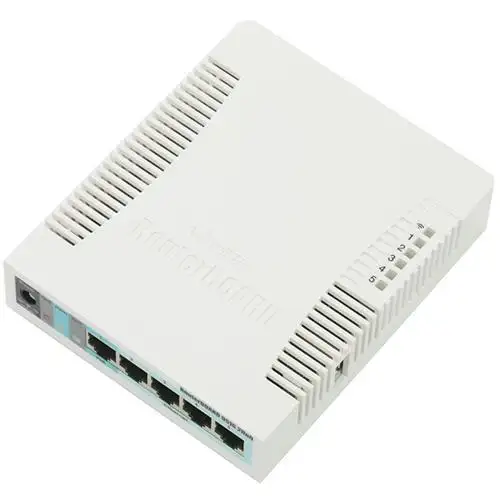 Mikrotik-enrutador de red RB951G-2HnD SOHO inalámbrico, Gigabit AP con un puerto USB y un AP inalámbrico de alta potencia de 2,4 GHz, 802.11b/n