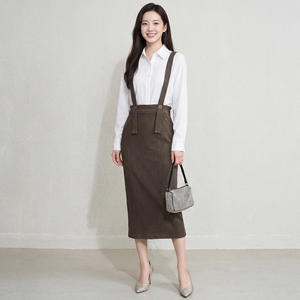 กระโปรงพลีทสไตล์เกาหลีแบบลำลอง  รักษ์โลก ระบายอากาศได้ดี ความยาวปานกลาง เอวธรรมชาติ สีดำ  แบบมีสายรัด  สำหรับผู้หญิง  เสื้อผ้าขายส่ง - Product Image 3