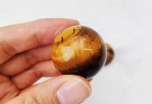 Hot selling Healing Crystal Natural Golden Tiger Eye Sphere Ball Raw Stone Polished <b>Craft</b> Yellow Tiger Eye Sphere For Gifts - Product Image 2