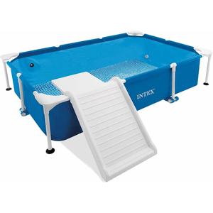 <span class=keywords><strong>Piscine</strong></span> rectangulaire pour animaux de compagnie <span class=keywords><strong>INTEX</strong></span> 48404, facile à <span class=keywords><strong>installer</strong></span>, en PVC bleu, avec filtre, <span class=keywords><strong>pompe</strong></span> et rampe, 2,29 m x 1,52 m x 46 cm - Product Image 1