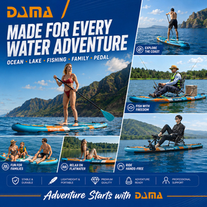 Planche de <span class=keywords><strong>SUP</strong></span> gonflable DAMA Trade Supply tout usage avec valve haute pression et ailerons pour le yoga, la pêche et le tourisme - Product Image 4