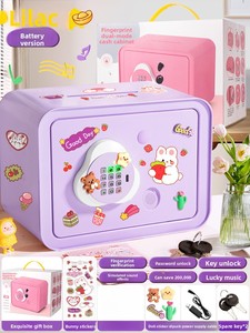 Grande tirelire carrée en plastique Electronic Atm Password Lovely Sustainable Smart Money Counting Safe Boxes Security for Kids - Product Image 5