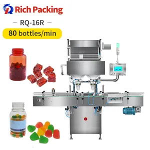 Automatic Sweet Gummy Bear Bottle Filling Counter And Candy Counting Machine