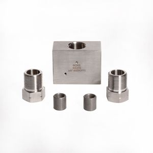 Raccord hydraulique à angle droit en acier inoxydable ROKE 3/8 po 6000 psi - Product Image 5