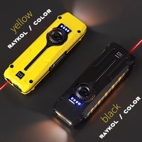 Lampe torche LED EDC multifonctionnelle à haute luminosité, petite, RGB, blanche, jaune, UV, rechargeable par USB, avec clip magnétique, DT011