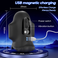 Masturbateur masculin avec écran LCD, vibrateur de pénis à double moteur, structure 3D, jouets sexuels pour hommes, masturbateur de poche