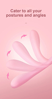 Vibrador sexual con interacción por video a través de APP, múltiples colores, plegable
