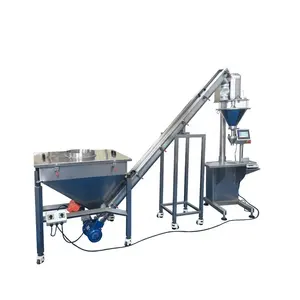 Máquina alimentadora espiral de elevação industrial inclinada para processamento de pó de condimentos