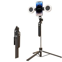 MQ Wireless Mini Selfie Stick Retractable Foldable Aluminium Tripod Monopod Alat Genggam Portabel Remote Shutter Perjalanan iPhone