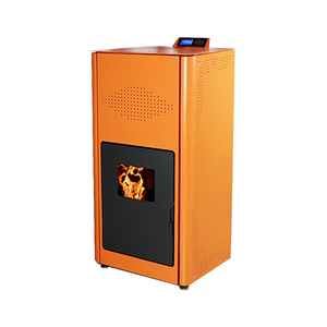 Poêle <span class=keywords><strong>à</strong></span> <span class=keywords><strong>granulés</strong></span> d'eau chaude autoportant en acier moderne de 30 kW <span class=keywords><strong>avec</strong></span> télécommande Wi-Fi pour usage intérieur PANSEE PG-300 - Product Image 4
