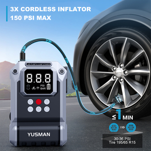 Custom Waterproof OEM Factory Outlet 4500A Car Jump Starter Power Bank with Tire Inflator <strong>Battery</strong> <strong>Booster</strong> - Product Image 3