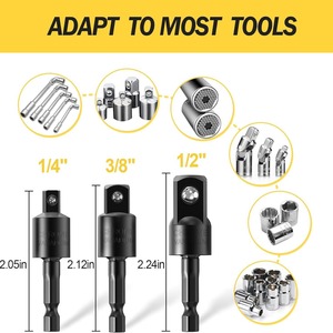 Adaptateur universel Bohui 360 degrés hexagonal vers carré pour outils électriques en acier allié S2 - Product Image 4