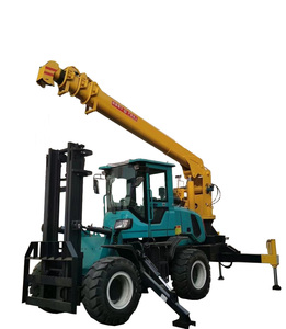 3-10 טון הרמה וטיפול במנוף הידראולי מלגזה ומנוף הידראולי המנוף משולב של 4 גלגל כונן מחוץ לכביש מלגזה - Product Image 6