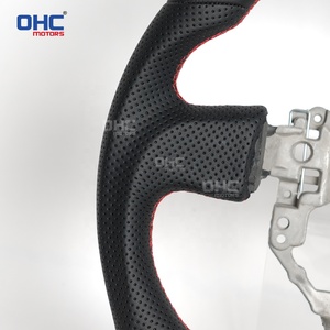 Volante de cuero hecho a mano de entrega rápida para 2012 2013 <span class=keywords><strong>2015</strong></span> <span class=keywords><strong>Toyota</strong></span> 86 Volant <span class=keywords><strong>Gt86</strong></span> volante OHC MOTORS - Product Image 3