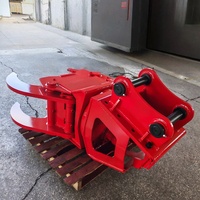 WIGON Nouvelle Cisaille Hydraulique Multi-usages pour Bois et Arbres, pour Excavatrice, 2-25T, Ouverture 600mm, Cisaille d'Élagage 450