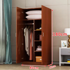 Armario de Almacenamiento Personalizado, Armario Infantil de 4 Puertas y 2 Cajones, Muebles de Madera para Dormitorio - Product Image 4