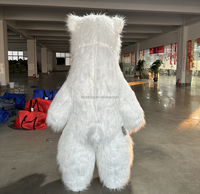 Efun Mascotte gonflable d'ours polaire géant blanc de 2m de haut pour la publicité Cosplay & Parties-Costume en peluche de style dessin animé pour adultes