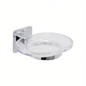 Porte-savon Cold Wind Chrome 12 cm x 5,3 H x 11,3 cm, accessoire de salle de bain mural - Product Image 3