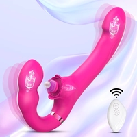 Vente flash - Vibromasseur double pour femmes avec télécommande, stimulation du point G et du clitoris, jouets pour adultes