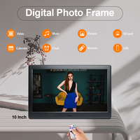 Pro 10 "LCD Digital bingkai gambar HD USB tampilan kartu SD bingkai foto dinding dapat dipasang secara elektronik 3D video musik Auto-Play