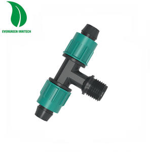 <span class=keywords><strong>Raccord</strong></span> en T mâle <span class=keywords><strong>à</strong></span> compression pour tuyau d'irrigation avec écrou de blocage - Product Image 4