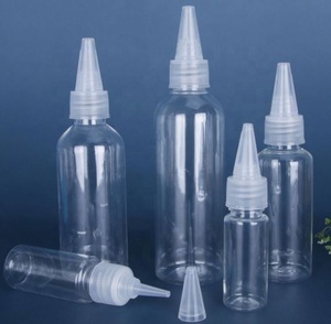 30ml 50ml 100ml 120ml 150ml 200ml 250ml 8oz PET Clear Amber Bullet Shape Hair Oil <b>Squeeze</b> <b>Bottle</b> With Twist Top Cap - Product Image 5