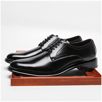 Chaussures d'affaires de haute qualité en cuir véritable pour hommes, cousues à la main, prix d'usine, vente en gros