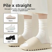 Chaussettes en coton pour femmes, style automne, chaussettes de maternité sans coutures, blanches, antibactériennes, anti-odeur, chaussettes en molleton, vente en gros