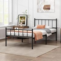 Lit pliant personnalisé en fer forgé au design moderne, cadre en fer forgé doublement épaissi pour enfants, lit simple pour location d'appartement