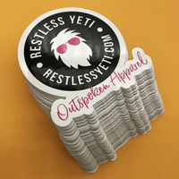 Pegatinas de Vinilo con Corte Personalizado - Etiquetas Adhesivas con Acabado Brillante Impermeable y Tamaño Personalizado para Diseño de Logotipo de Empresa
