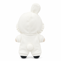 Vêtements de poupée personnalisés : Combinaison à capuche Lapin Blanc pour poupée en coton de 20 cm – Vêtements de jouet OEM ODM en gros