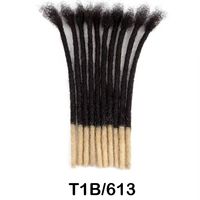 Extensions de dreadlocks en cheveux humains vierges brésiliens, doux, naturels, noirs, micro-locs, dreads, cheveux à tresser au crochet pour femmes et hommes