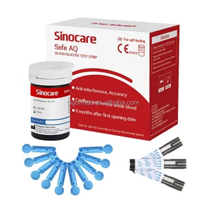 <span class=keywords><strong>Bandelettes</strong></span> de test de glycémie Safe AQ Smart Glucometer - Prix en Inde - Sinocare - Product Image 1