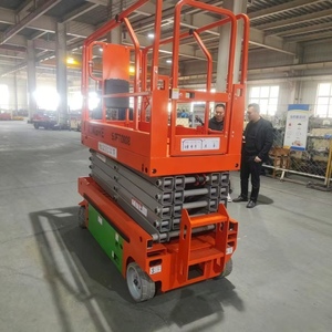 Plataforma Elevadora de Tijera Manual SJPT0407, Altura de Elevación de 7.6M, Trabajo Aéreo Móvil, Totalmente Motorizada, Peso Bruto de 630KG que Garantiza la Estabilidad - Product Image 3