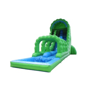Structure gonflable d'extérieur pour enfants avec toboggan à pente douce, idéale pour les tout-petits, les centres de villégiature et les lieux de divertissement familial. - Product Image 1