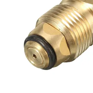 Conector rápido de combustível de gás propano LP MNPT de bronze 6mm Conector rápido de combustível de combustível de combustível de fluxo total