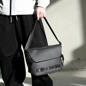 Sac bandoulière imperméable en tissu Oxford pour homme, grande capacité, sacoche minimaliste pour affaires, sac messager tendance pour les trajets quotidiens - Product Image 3