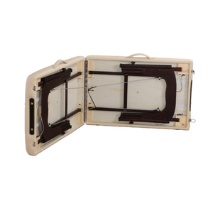 आधुनिक डिजाइन लकड़ी के फोल्डेबल चेहरे की मालिश मेज बिस्तर लैश सौंदर्य स्ट्रेचर पोर्टेबल हाई-लो भौतिक चिकित्सा तालिका - Product Image 3