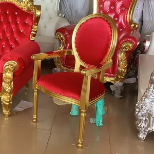 Fauteuil Trône de Luxe Royal avec Accoudoirs et Dossier Haut, Idéal pour Mariages, Banquets et Événements, Style Icône, pour Salon - Product Image 5