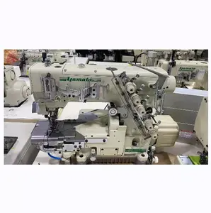 Used Yamato VG3721 Cylinder Bed Interlock Stitch Sewing Machines For Hemming with Left Hand Fabric Trimmer