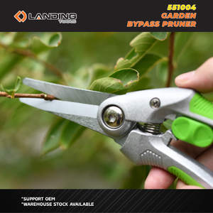 Tijeras de podar DIY 551006 Landing 2026 para jardín y floristería, acero al carbono HRC50, acabado cromado FSC, 225 mm para cortar ramas, OEM - Product Image 2