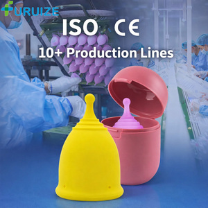 Coupe menstruelle Furuize de haute qualité, 100% silicone de qualité médicale, réutilisable, écologique, pour femmes - Product Image 1