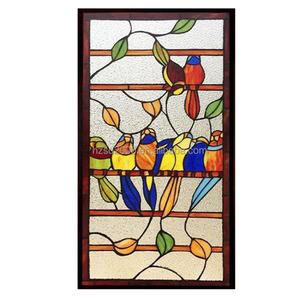 Bloque de Vidrio Tiffany Personalizado Directamente de Fábrica con Estructura Sólida para Iluminación de Puertas y Ventanas, Decorativo y Hecho a Mano - Product Image 1