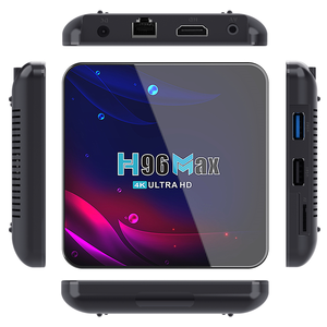QUNSHI <span class=keywords><strong>TECH</strong></span> H96 <span class=keywords><strong>Max</strong></span> V11 RK3318 double bande Smart TV Android décodeur 4G 32G 4K prix d'usine de gros haute Performance - Product Image 4
