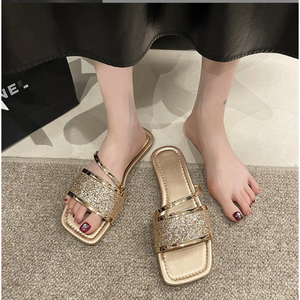 Chaussures plates élégantes pour femmes d'été et de printemps Nouvelles chaussures décontractées à la mode avec des pantoufles pour femmes à semelle souple - Product Image 4